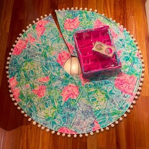 Lilly Pulitzer Christmas tree accessories